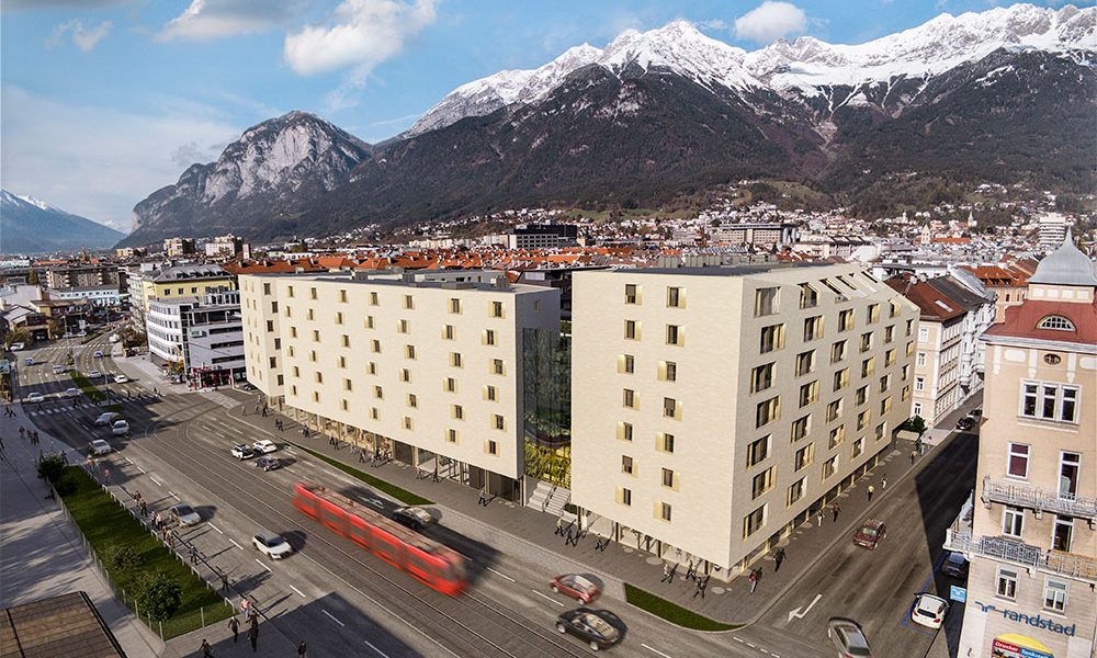 Visualisierung eines Wohnprojekts in Innsbruck