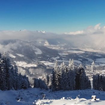 Schneebedeckte Landschaft Skigebiete Innsbruck
