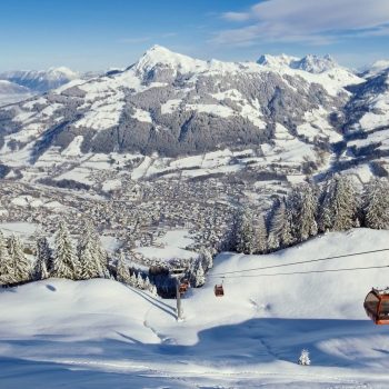Verschneite Bergwelt von Kitzbühel